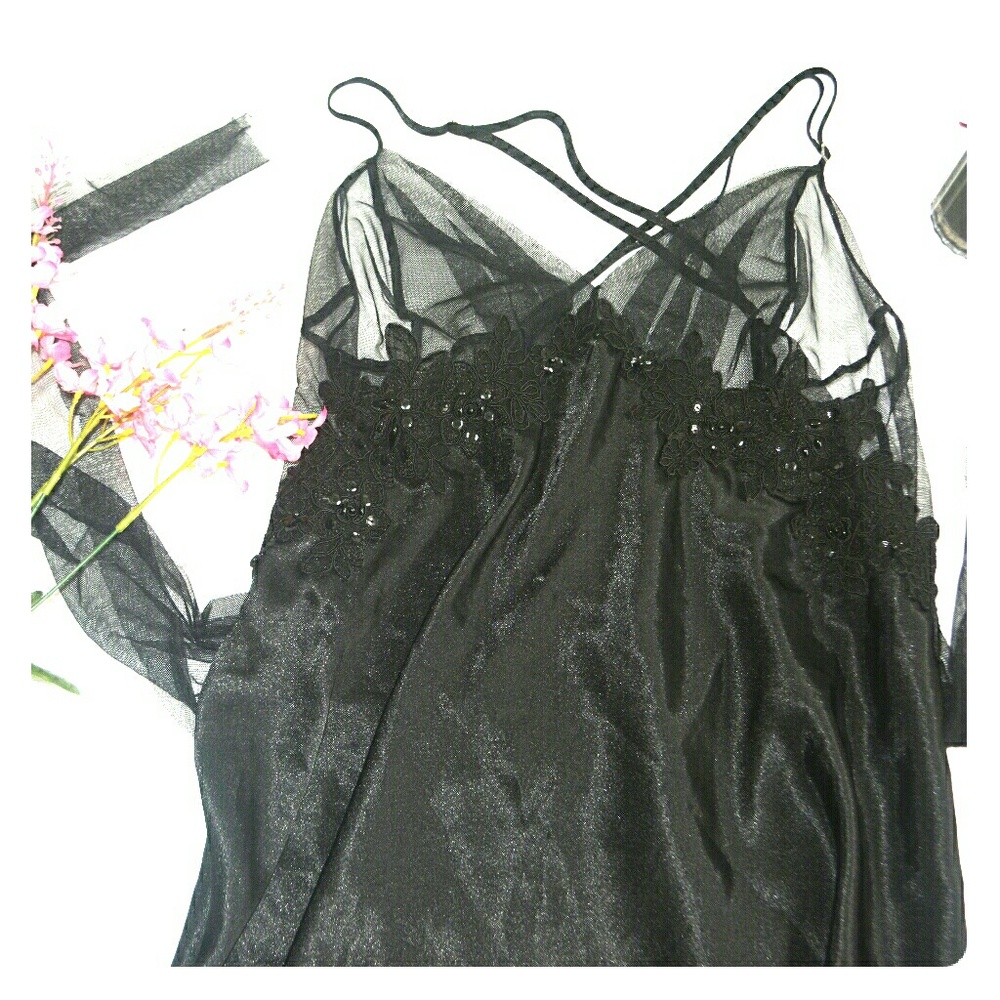 Intimate Silk and sheer shirt